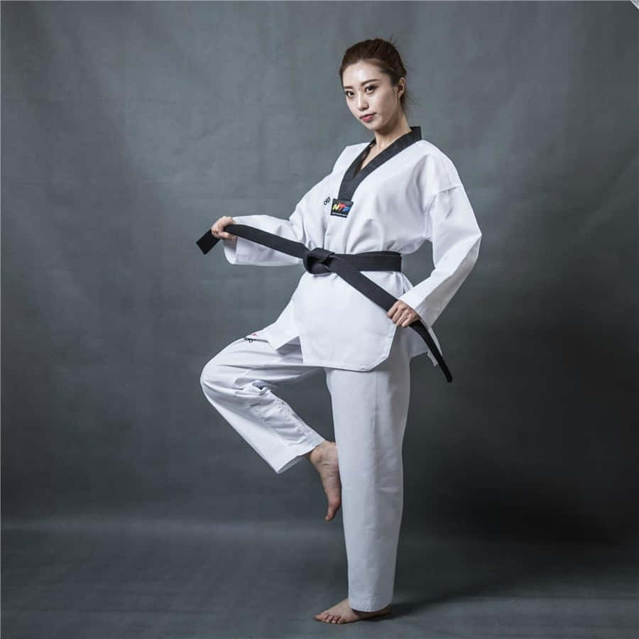 ForbløffendeTaekwondo-martialartsuniform.