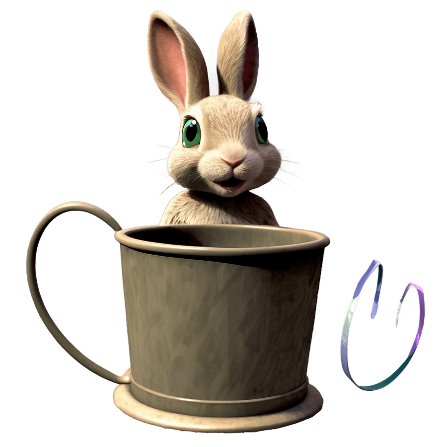 Magic Trick Rabbit in Bucket PNG lmu29