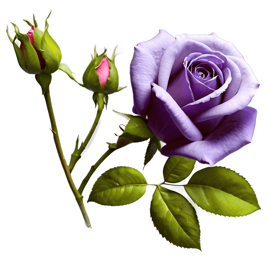 Purple Rose Background PNG 06242024