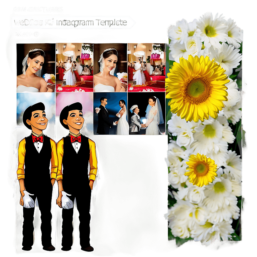 Wedding Instagram Post Template PNG 45