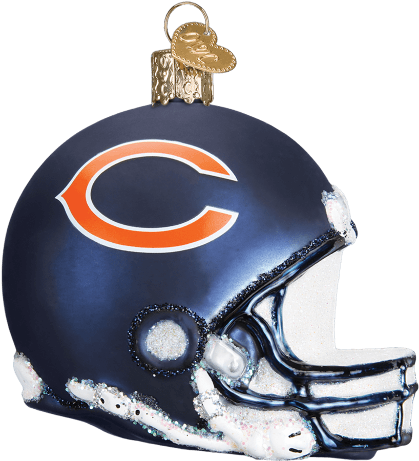 Chicago Bears Helmet Christmas Ornament