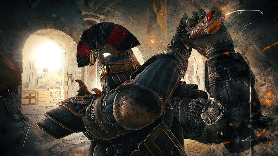Fundode tela de guerreiro Warden do jogo For Honor em resolução 1080p.