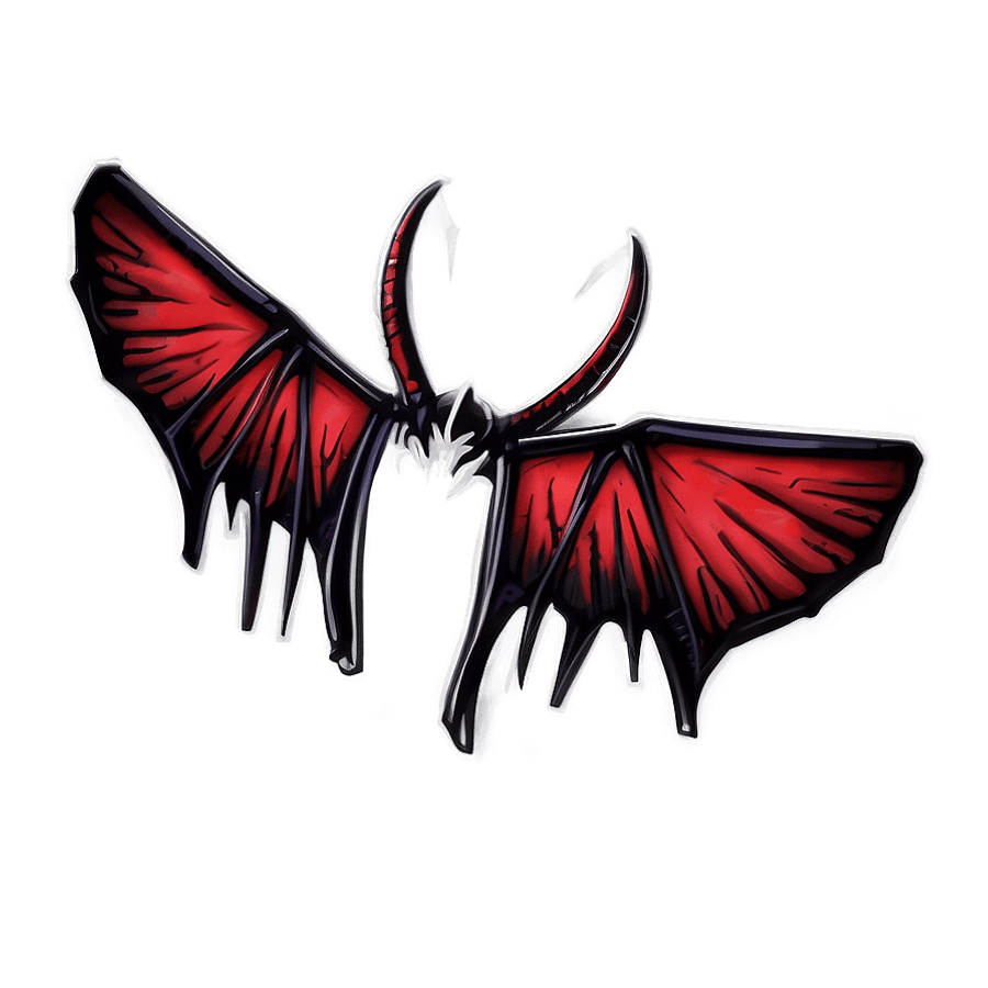 Minimalist Devil Wings PNG itv8