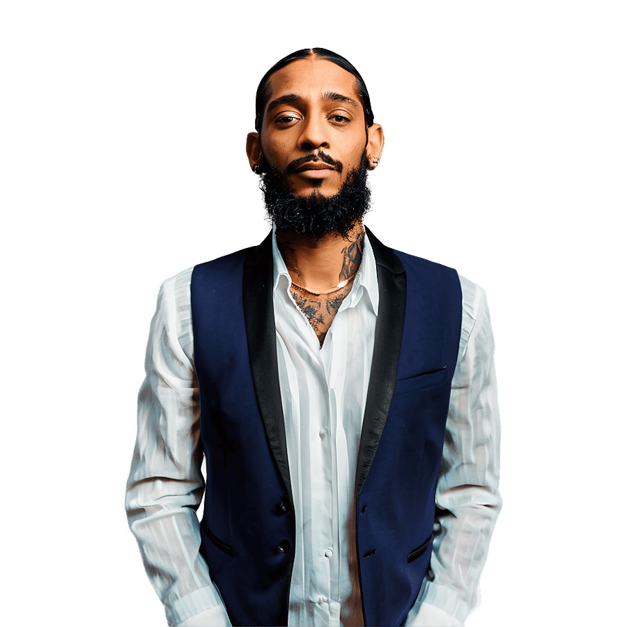 Nipsey Hussle Hip Hop Icon PNG wmk69