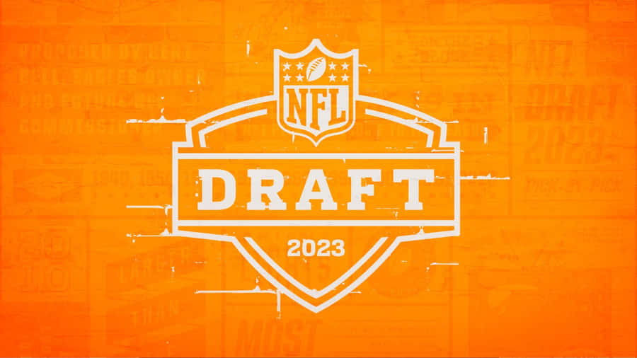 Logotipo do Draft da NFL 2023 Fundo Laranja
