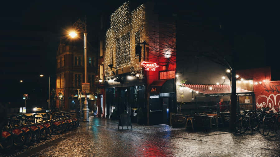WeihnachtlicherTeams-Hintergrund für einen regnerischen Heiligabend