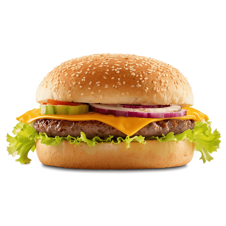 American Cheese Burger PNG 05262024