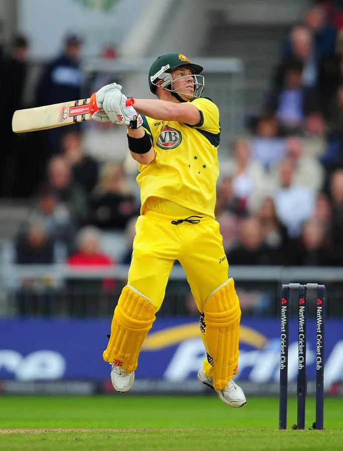 David Warner Leaping