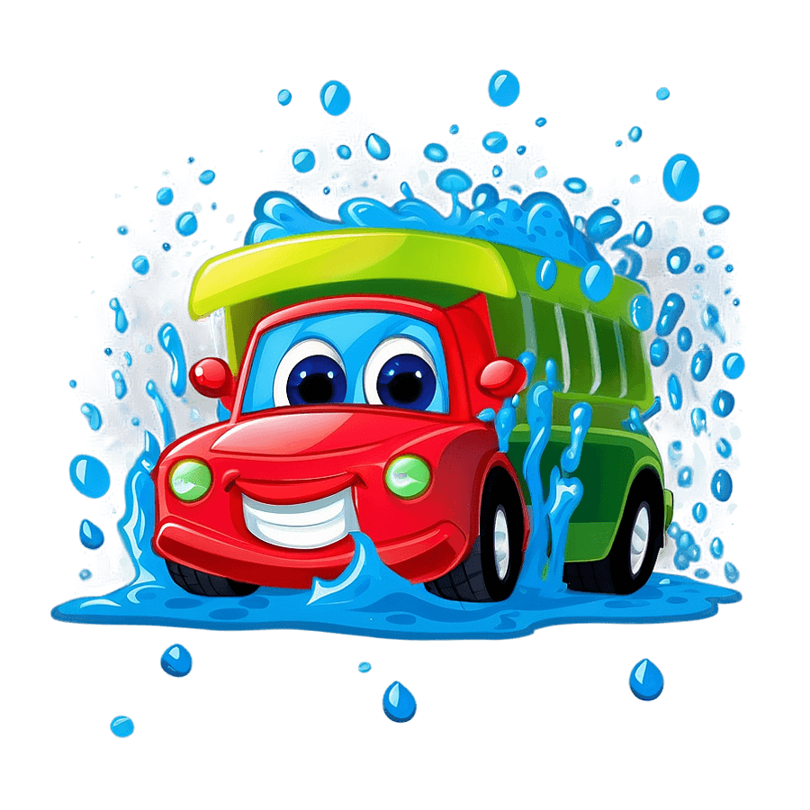 Cartoon Car Wash PNG ngu80