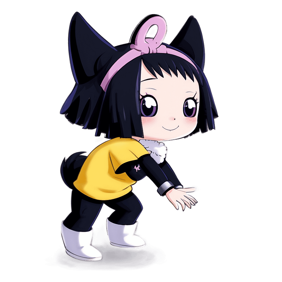 Cute Kuromi Cartoon PNG 06112024