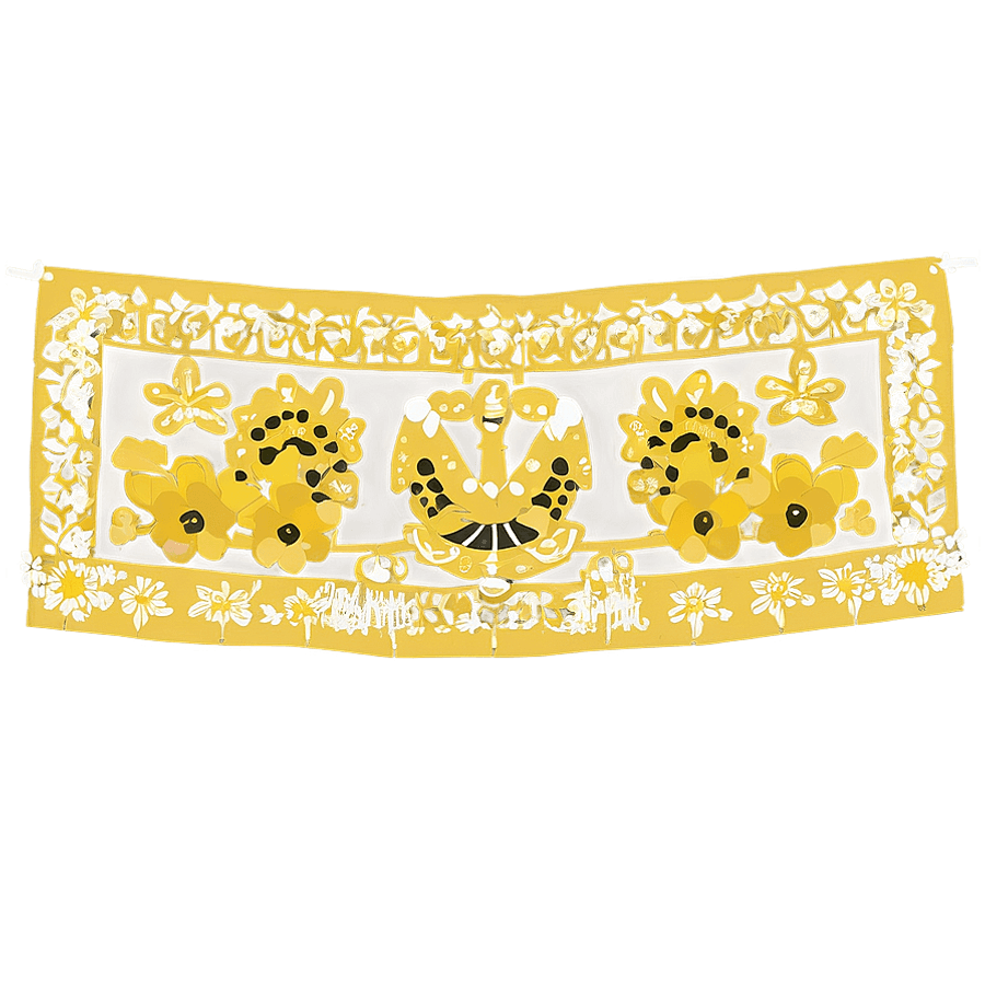 Papel Picado Religious Themes PNG 05252024