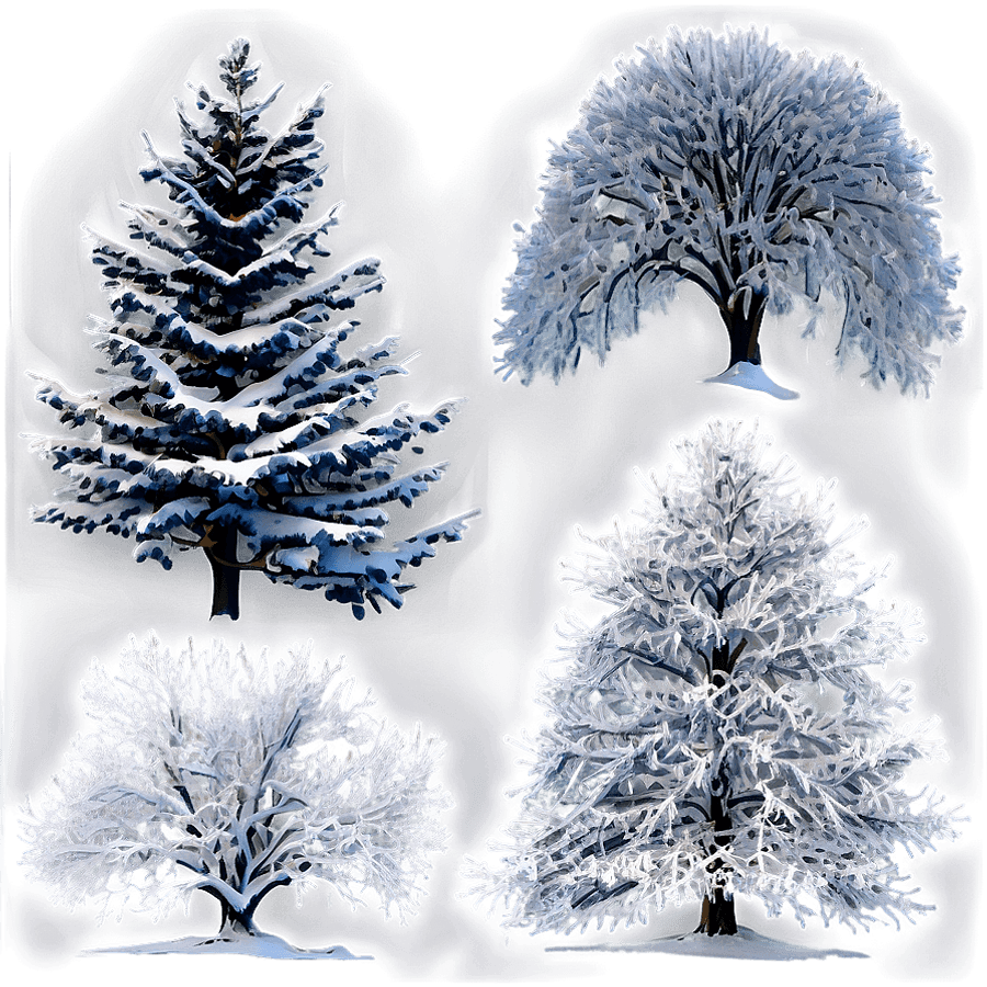 Majestic Snow Trees PNG 06292024