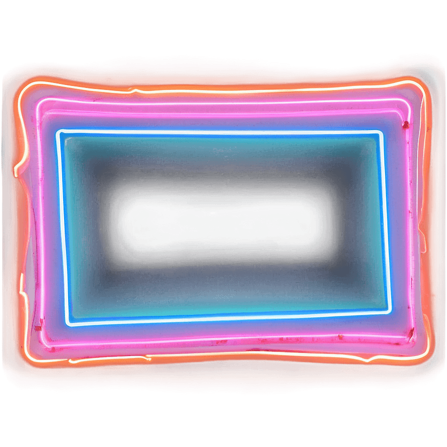 Neon Rectangle Illustration PNG 57