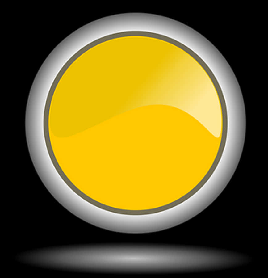 Yellow Button Icon