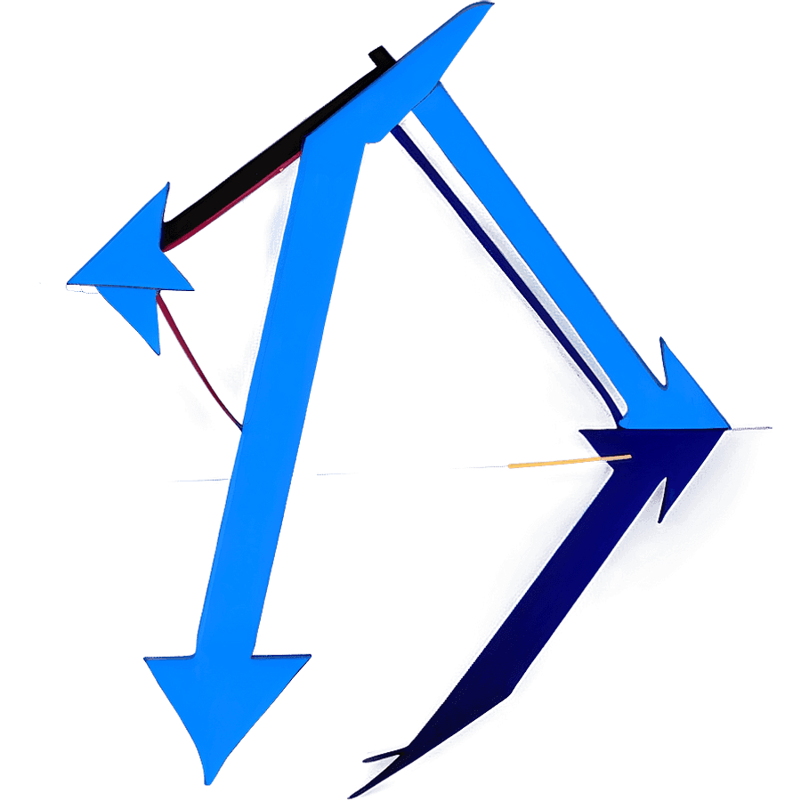 Blue Arrow Indicator PNG dbu