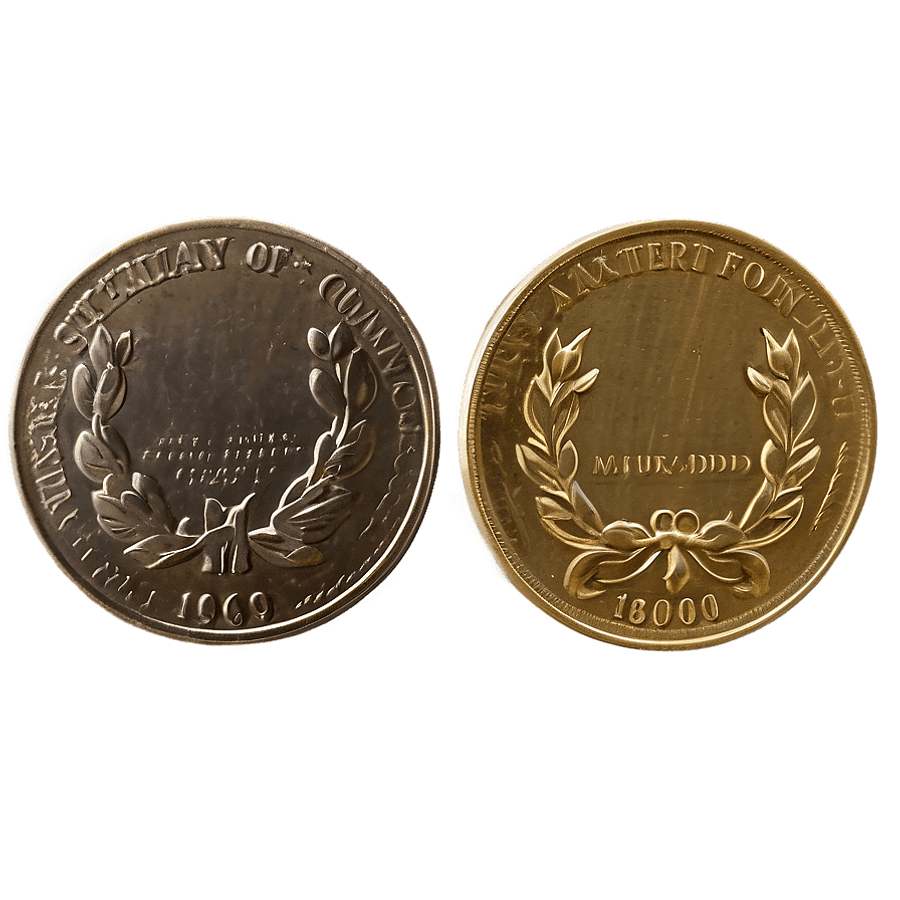 Vintage American Coins PNG byw93