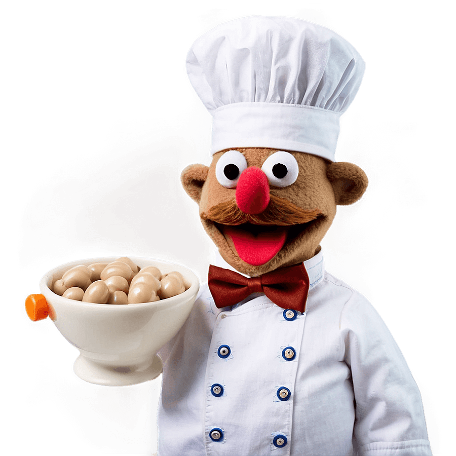 Swedish Chef Portrait PNG tyb46