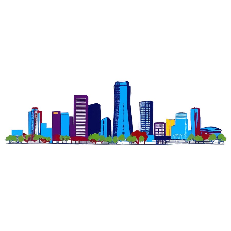 Houston Skyline PNG hpo50
