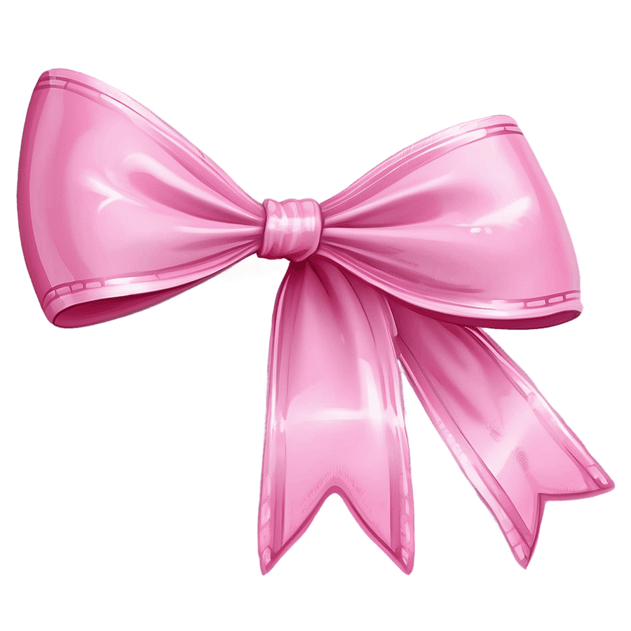 Soft Pink Bow PNG spv59