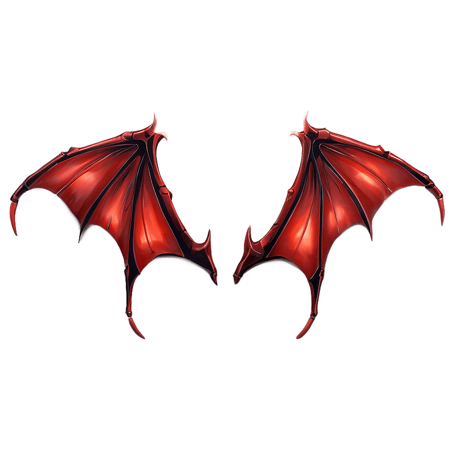 Folded Devil Wings PNG 06202024