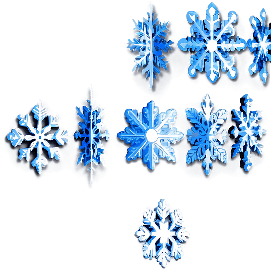 Clean Snowflake Clipart PNG aep17