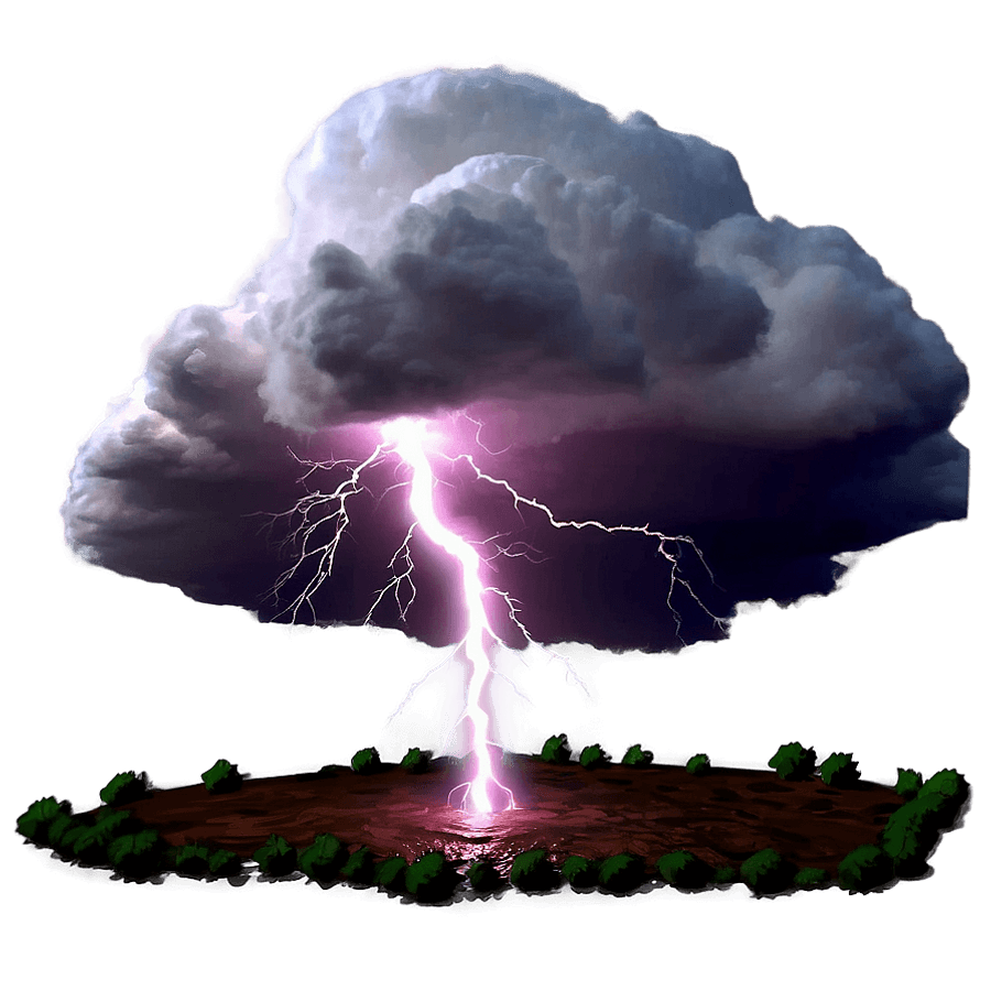Electric Thunderstorm Night PNG 69