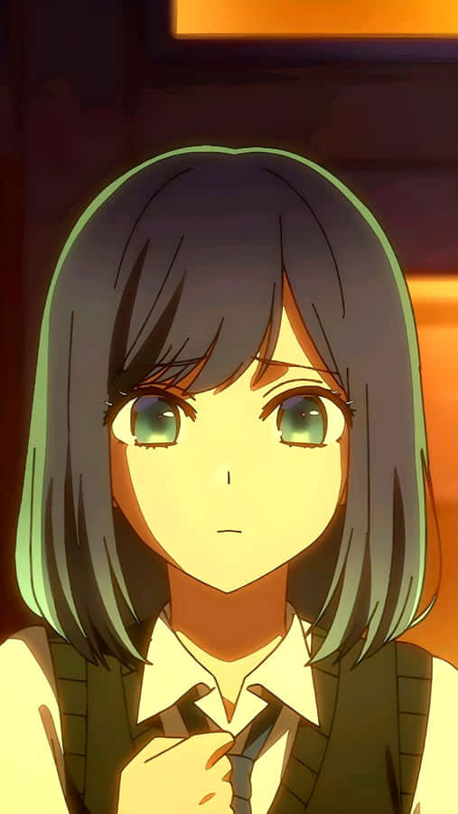Ritratto di un'anime girl con calore