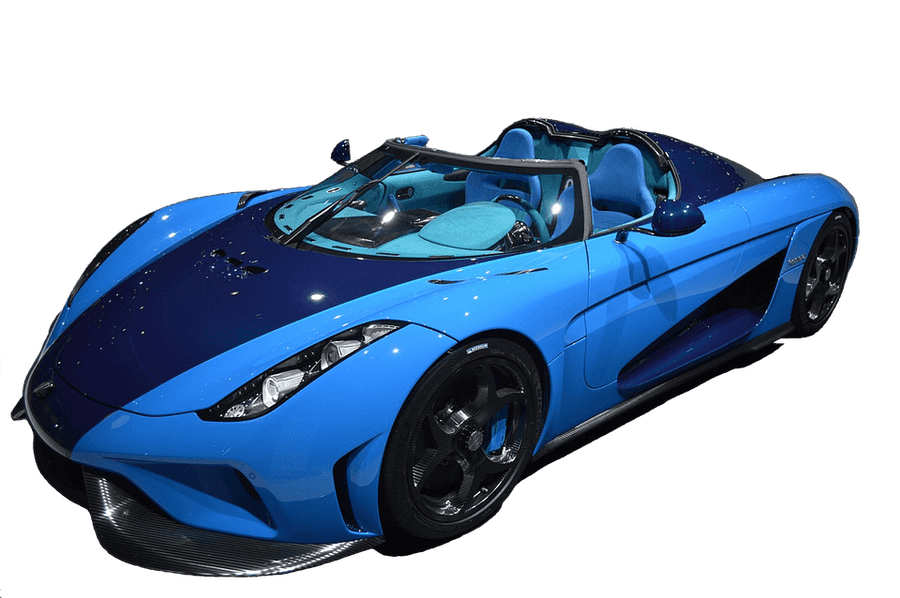 Blue Sports Car Convertible