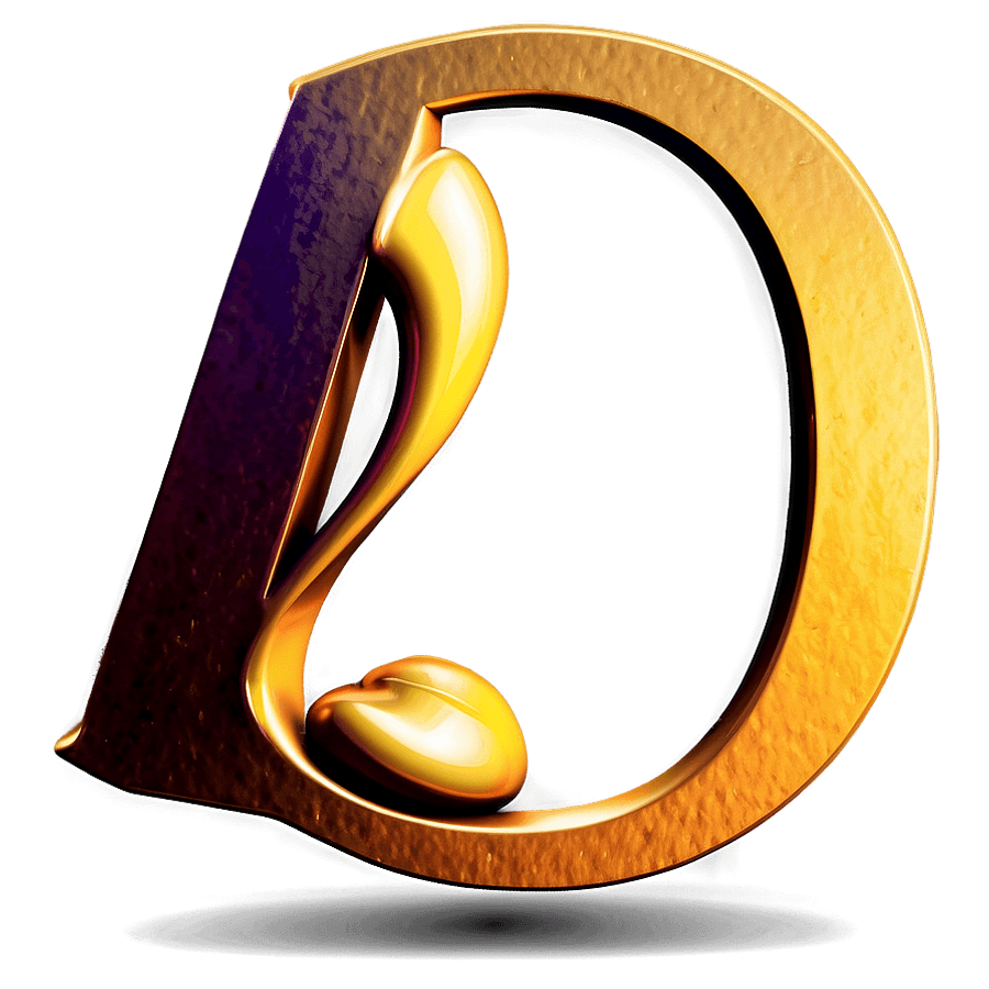Dancing Letter D Figure PNG 06112024