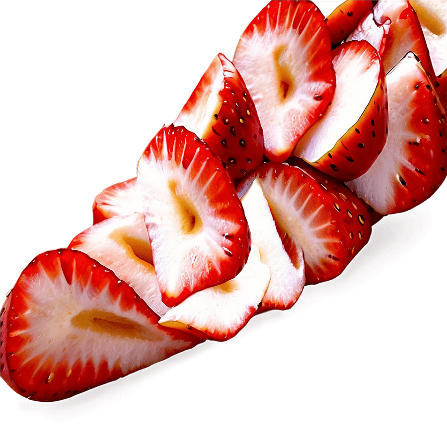 Sliced Strawberries PNG jcx