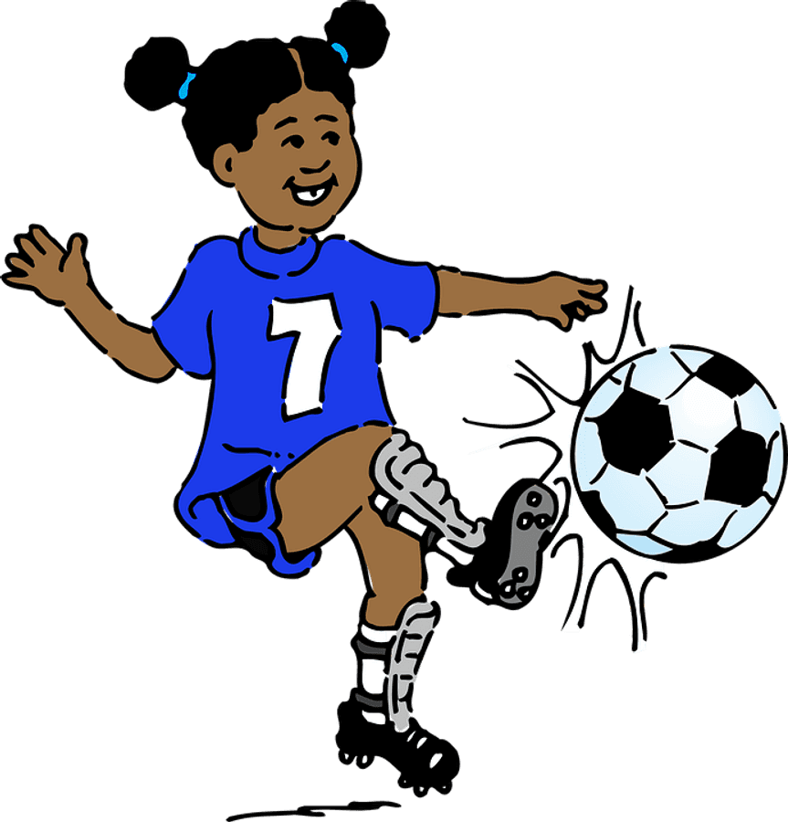 Youth Soccer Player Cartoon