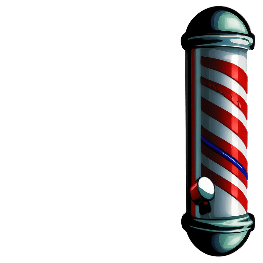 Barber Pole with Scissors PNG vwn13