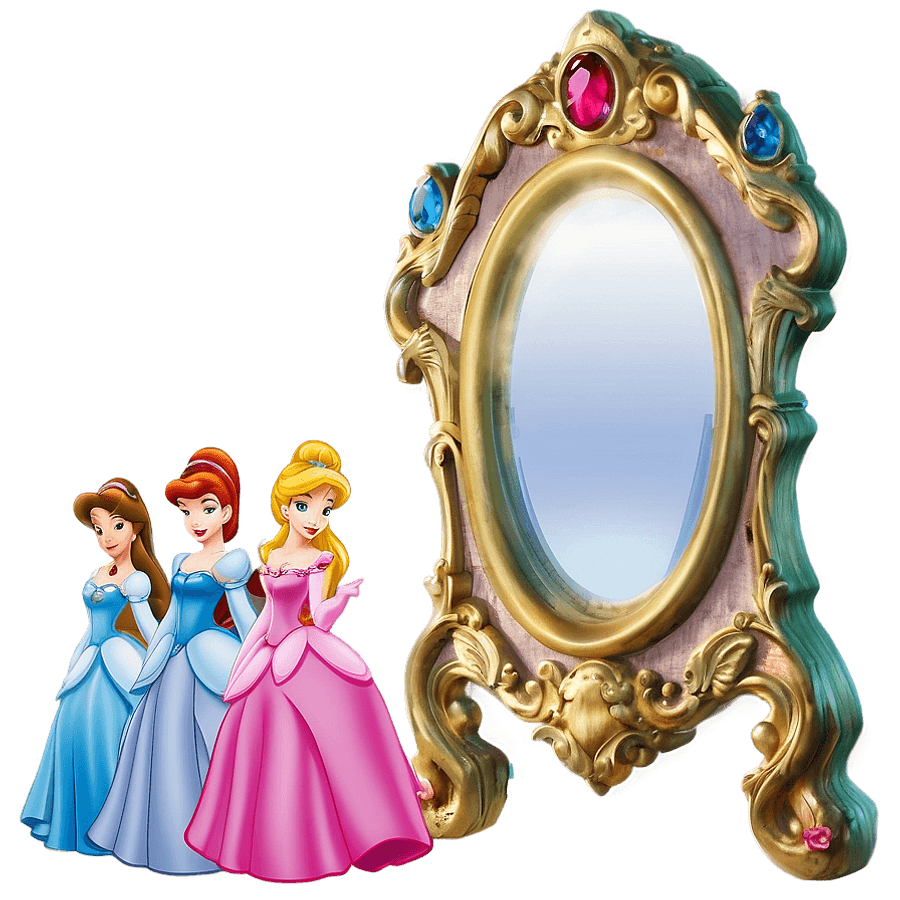 Disney Princesses Enchanted Mirror PNG qlo