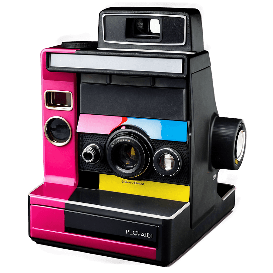 Colorful Polaroid Camera PNG 85