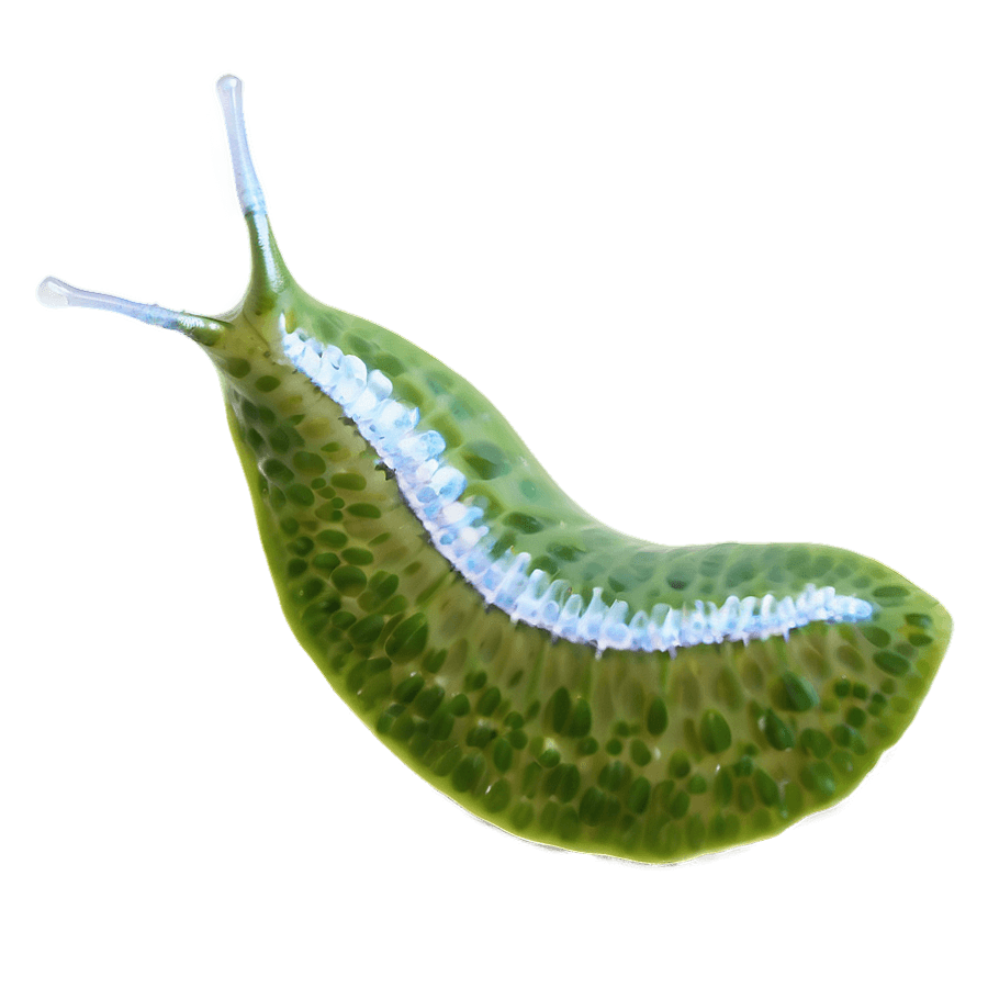Slug on Leaf Close-Up PNG yfb