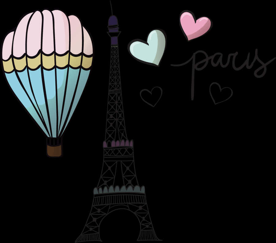 Eiffel Tower Balloon Clip Art - Paris Clipart, HD Png Download