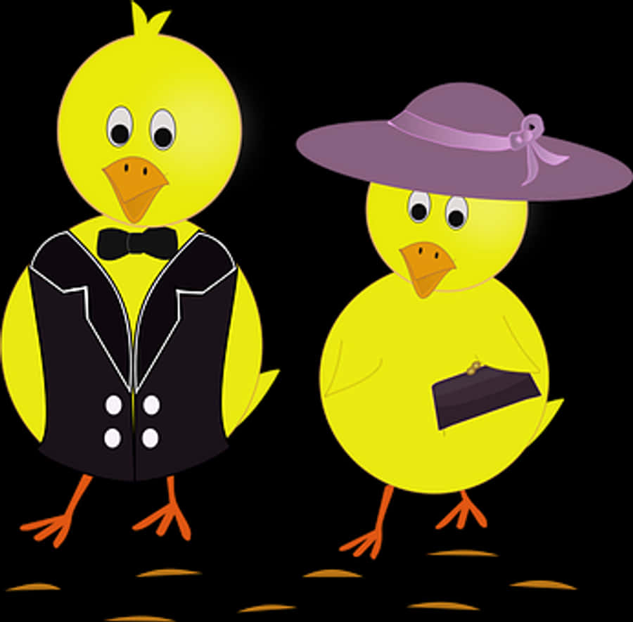Cartoon Chicksin Fancy Dress