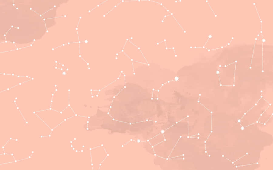 Wallpaper Estetico Costellazione Oro Rosa