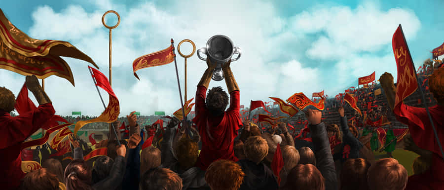 Forførendegruppebillede af Hogwarts's Quidditch-hold
