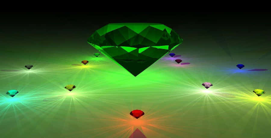 ChaosEmeralds 1766 x 900 tapetbillede.