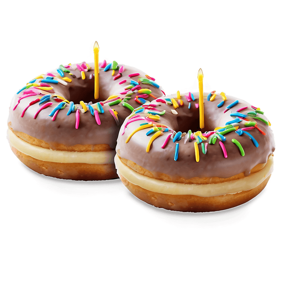 Birthday Cake Donuts PNG 6