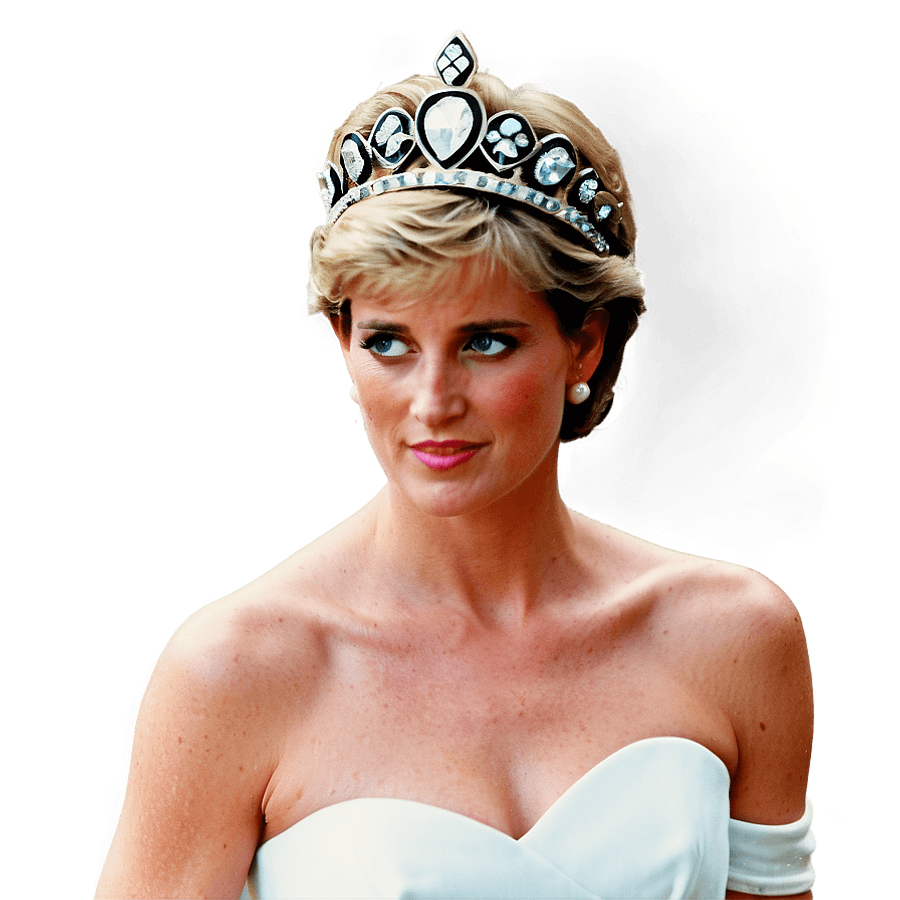 Princess Diana with Crown PNG jnb