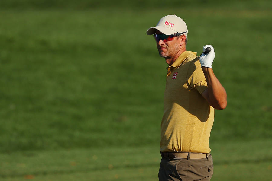 AdamScott på golfbanan