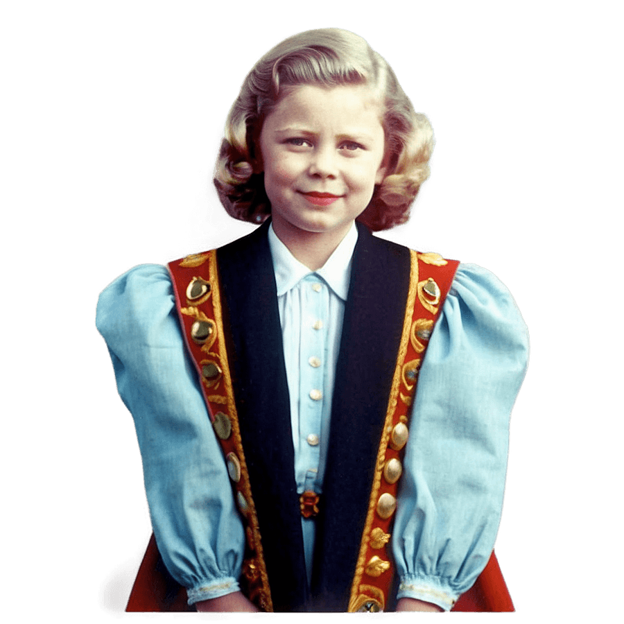 Queen Elizabeth II in Childhood PNG 06202024