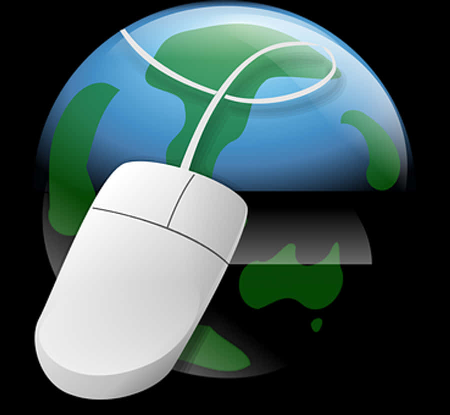 Computer Mouse World Concept
