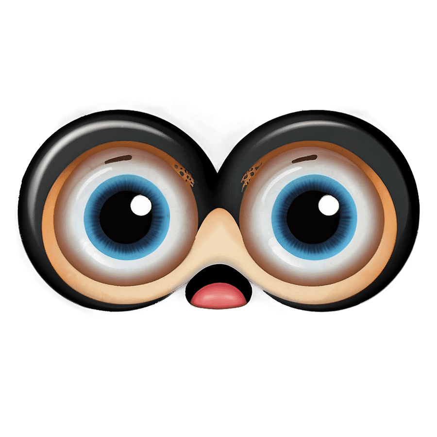 Scared Emoji with Big Eyes PNG lel21