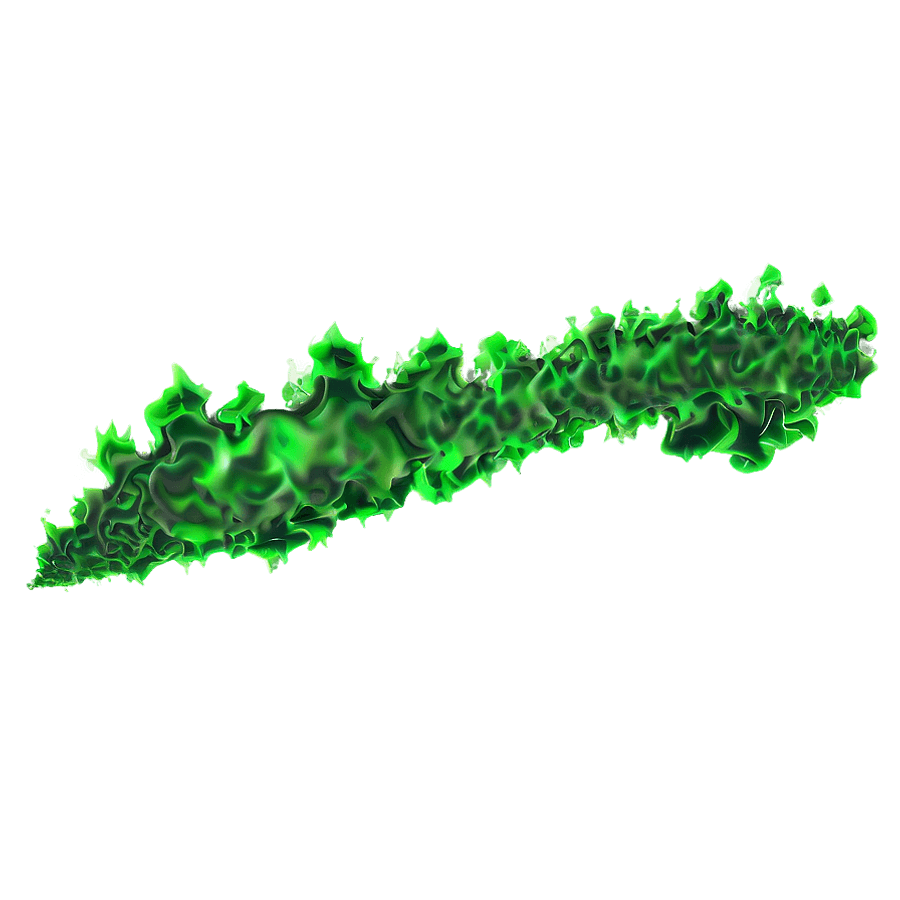 Green Flame Explosion PNG ool15