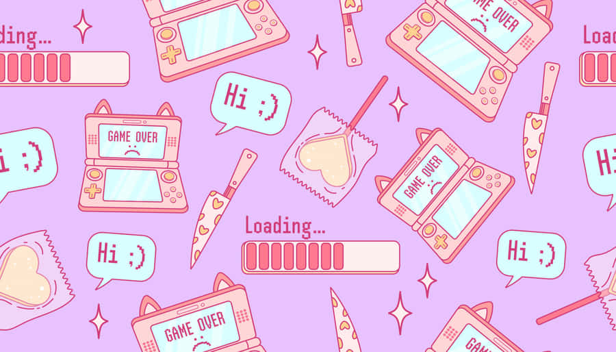 Cyber Y2 K Muster-Illustration