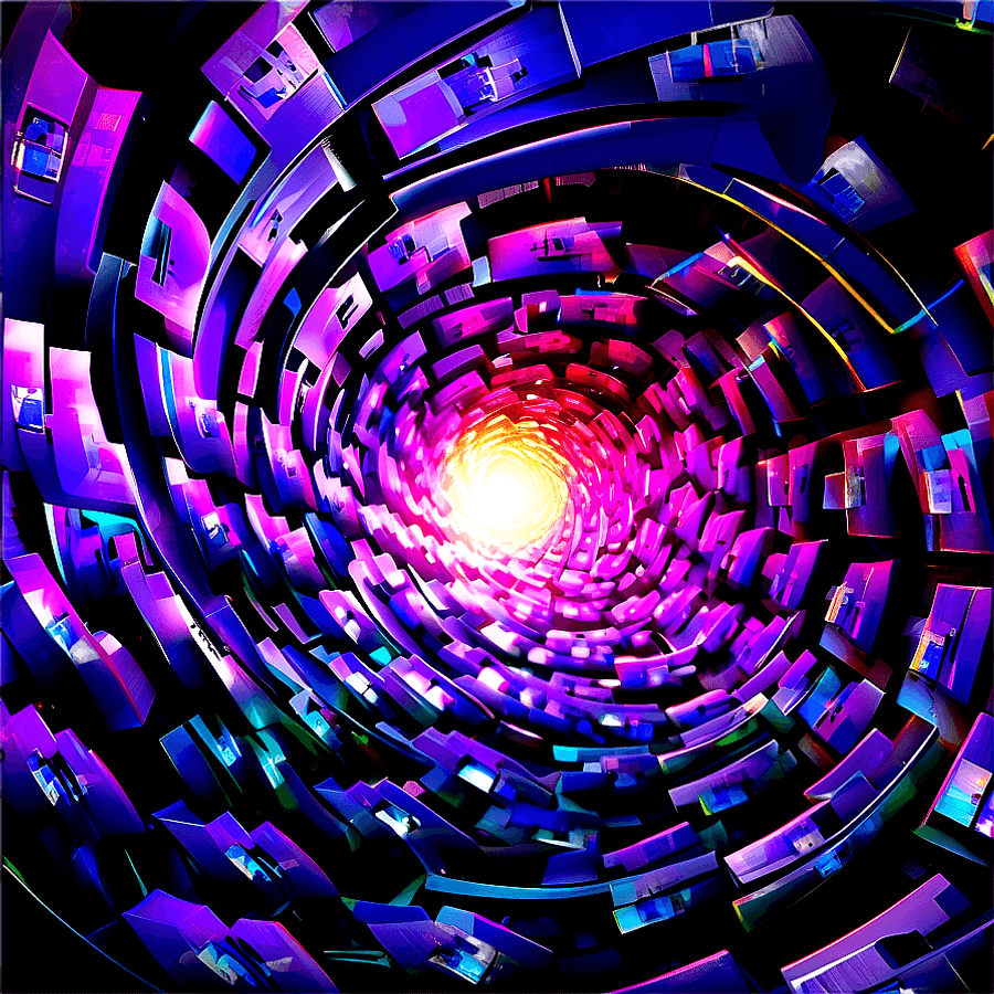 Digital Vortex Wallpaper PNG 67