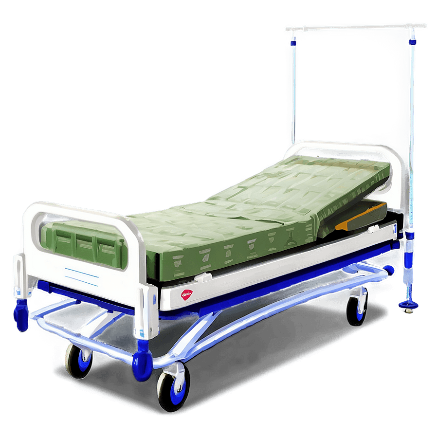 Hospital Bed with Footboard PNG 05242024